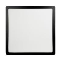 Kit 2 Painel Led 27,7x27,7 Quadrado Preto Sobrepor 24w 6500k Foxlux - 2