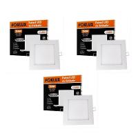 Kit 3 Painel Led 29,3x29,3 Redonda Branco Embutir 29,4x29,4 24w 6500k Foxlux - 1