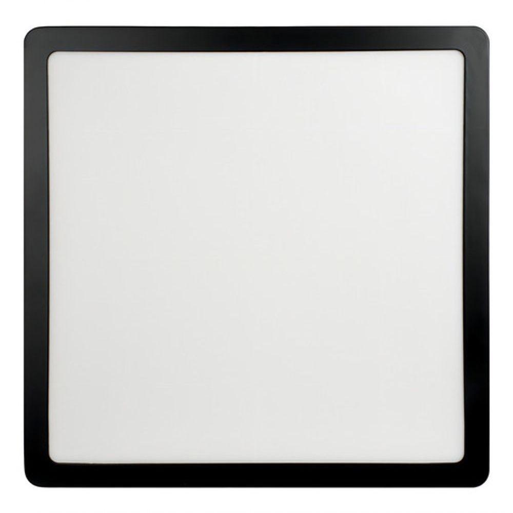 Painel Led 27,7x27,7 Quadrado Preto Sobrepor 24w 6500k Foxlux - 1