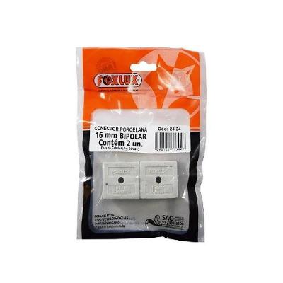 Conector De Porcelana Tripolar 10mm C/2 Un Foxlux