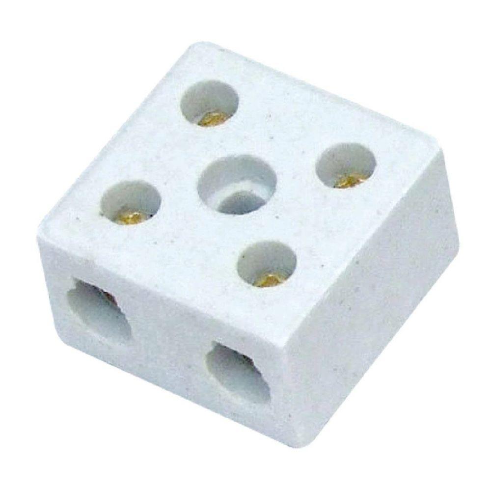 Conector De Porcelana Bipolar 16mm C/2 Un Foxlux - 2
