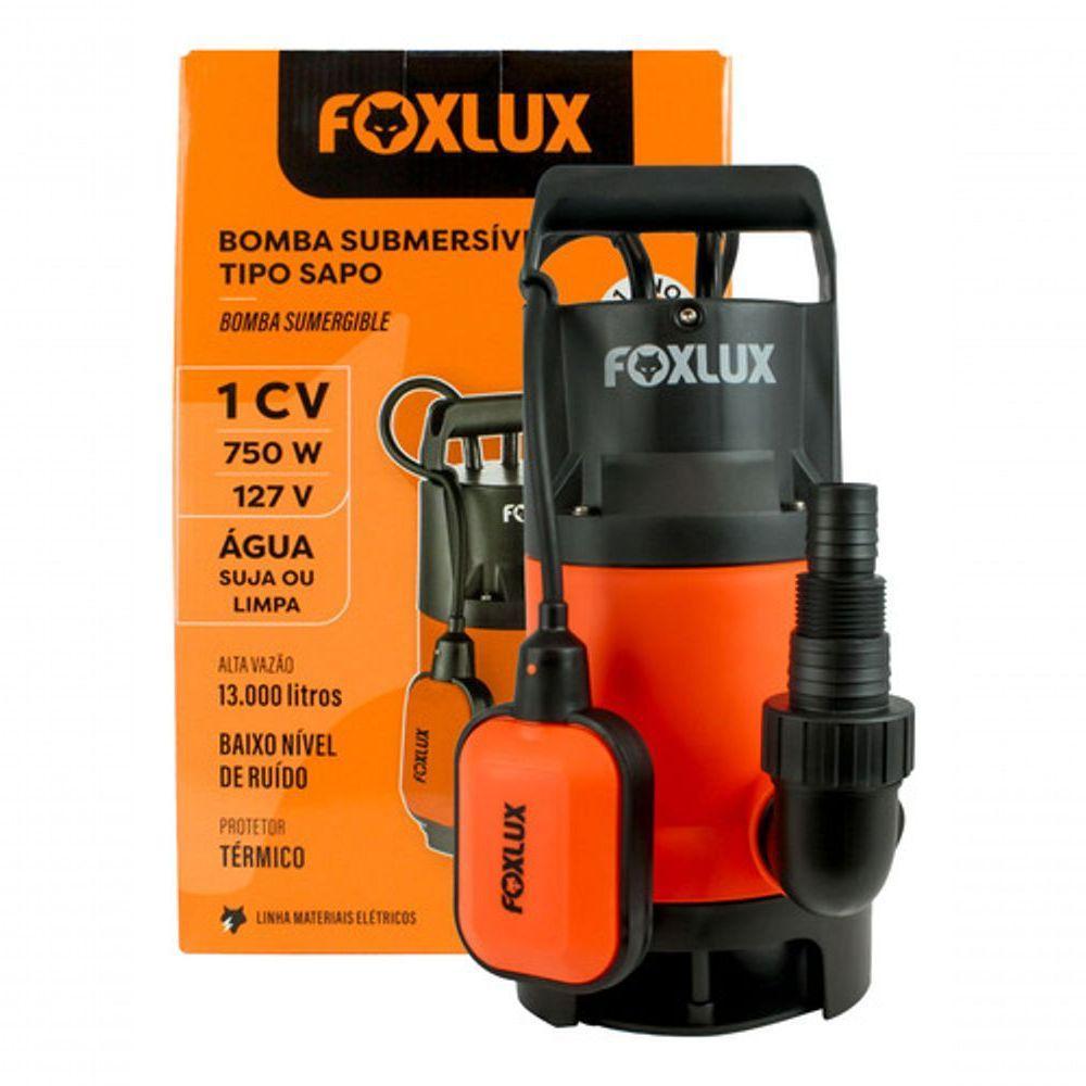 Bomba D'água Submersível 1cv 750w 127v Foxlux - 5