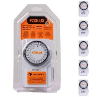 Kit 6 Timer Temporizador Programador Analógico Bivolt Foxlux - 1