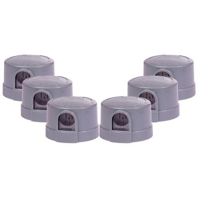 Relé Fotoelétrico Bivolt Cinza 6 Unidades Foxlux