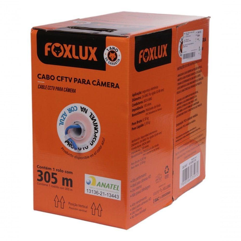Cabo Cftv Para Camera 305 Metros Foxlux - 3