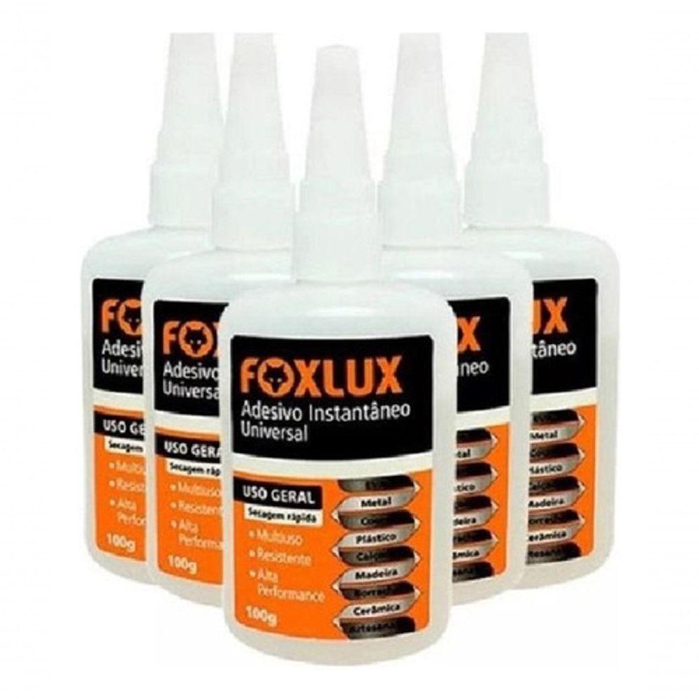 Cola Instantanea Fox Lux Adesivo Universal, Mdf , Plast 100g Cor Transparente - 2