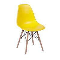 Conjunto Mesa Eames 90cm + 4 Cadeiras Amarela - 2