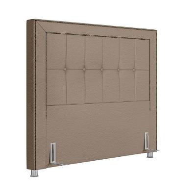 Cabeceira Cama Box Casal 140cm Paolla P02 Sintético Bege - Mpozenato