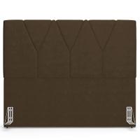 Cabeceira Cama Box Casal 140cm Aura Suede W01 Marrom - Mpozenato - 6