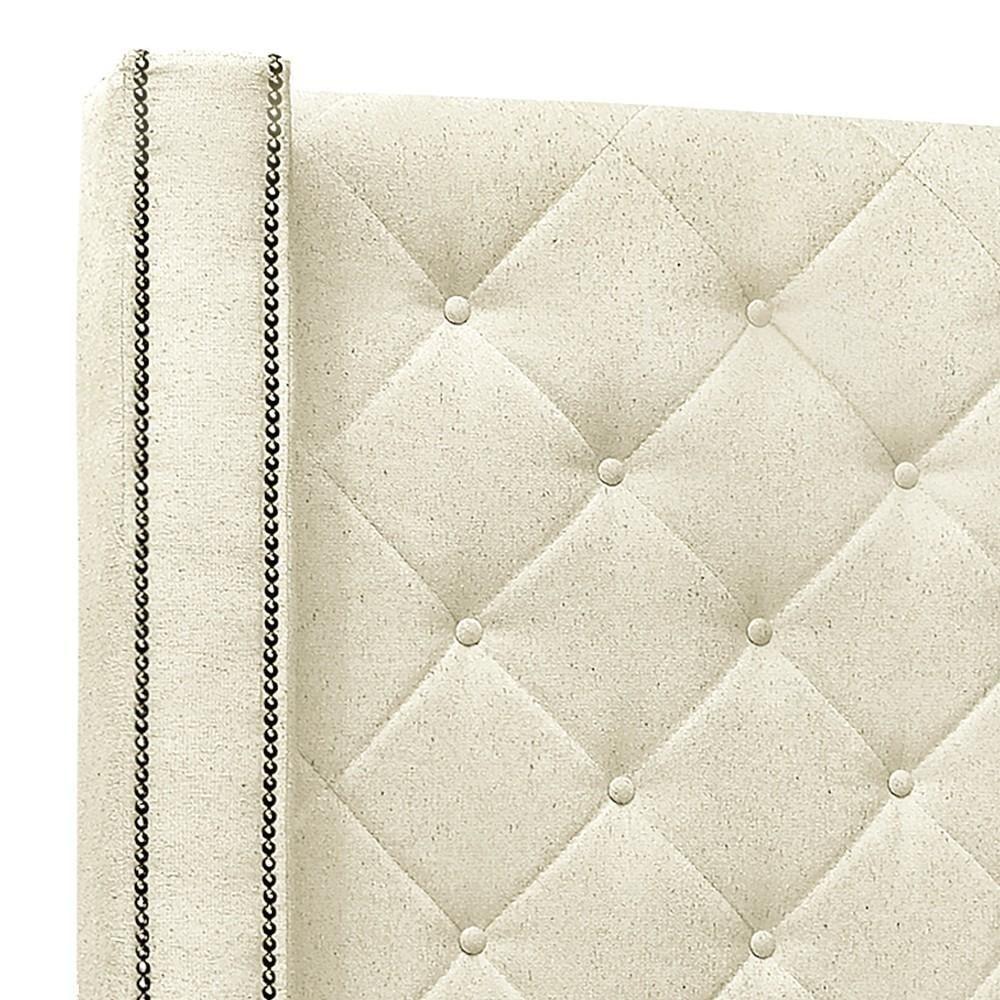 Cabeceira Casal Queen Cama Box 160cm Louise S06 Linho Pérola - Mpozenato - 5