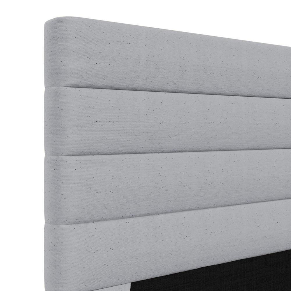 Cabeceira Cama Box Casal 140cm Rubi W01 Linho Cinza - Mpozenato - 3
