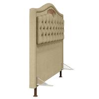 Cabeceira Cama Box Casal Queen 160cm Com Tachas Imperial J02 Linho Areia - Mpozenato - 6