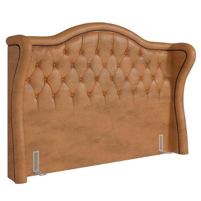Cabeceira Cama Box Casal King 195cm Antibes P02 Sintético Caramelo - Mpozenato