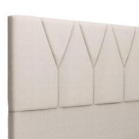 Cabeceira Cama Box Casal 140cm Aura Linho W01 Cru - Mpozenato - 5