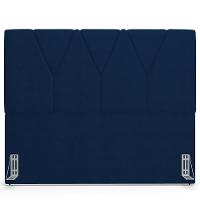 Cabeceira Cama Box Casal 140cm Aura Suede W01 Azul - Mpozenato - 6