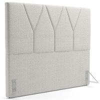 Cabeceira Cama Box Solteiro 100cm Aura Linho W01 Champanhe - Mpozenato - 1