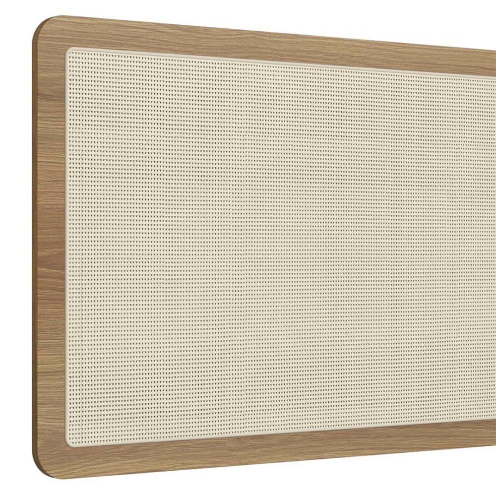 Cabeceira Cama Solteiro Painel Arlo Palinha Hanover - Mpozenato - 6