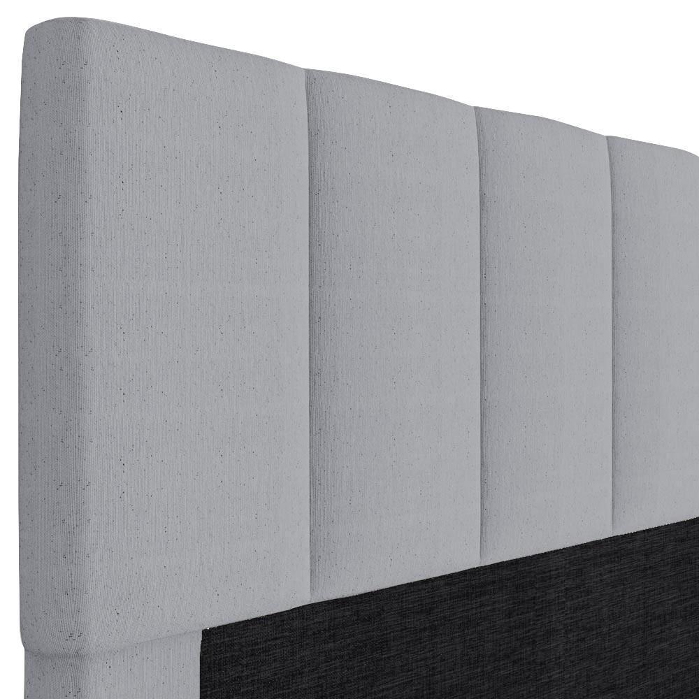 Cabeceira Cama Box Casal Queen 160cm Pérola W01 Linho Cinza - Mpozenato - 3