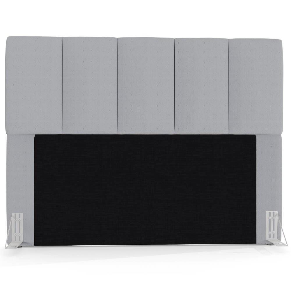 Cabeceira Cama Box Casal Queen 160cm Pérola W01 Linho Cinza - Mpozenato - 5