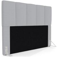 Cabeceira Cama Box Casal Queen 160cm Pérola W01 Linho Cinza - Mpozenato - 1