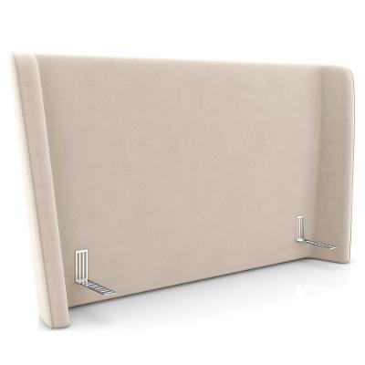 Cabeceira Cama Box King 195cm Nicea P02 Veludo Bege - Mpozenato