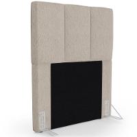 Cabeceira Cama Box Solteiro 90cm Pérola W01 Linho Bege - Mpozenato - 1