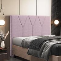 Cabeceira Cama Box Casal Queen 160cm Aura Suede W01 Rosê - Mpozenato - 2