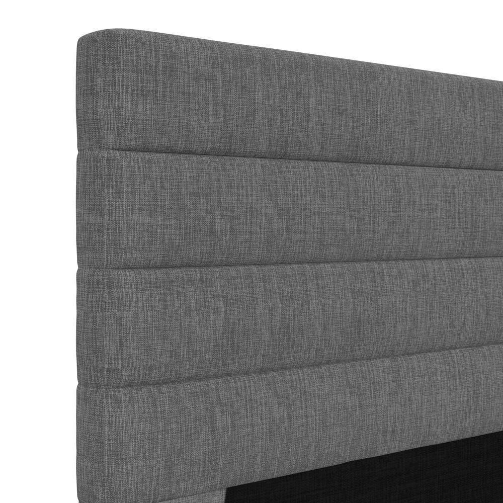 Cabeceira Cama Box Casal Queen 160cm Rubi W01 Linho Cinza Escuro - Mpozenato - 3