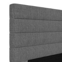 Cabeceira Cama Box Casal Queen 160cm Rubi W01 Linho Cinza Escuro - Mpozenato - 3