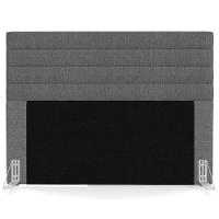Cabeceira Cama Box Casal Queen 160cm Rubi W01 Linho Cinza Escuro - Mpozenato - 5