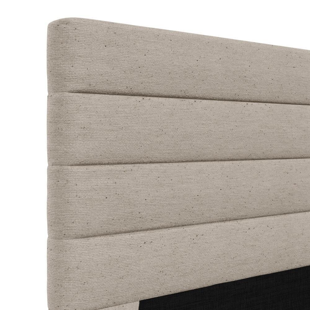 Cabeceira Cama Box Casal Queen 160cm Rubi W01 Linho Bege - Mpozenato - 3