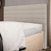 Cabeceira Cama Box Casal Queen 160cm Rubi W01 Linho Bege - Mpozenato - 2