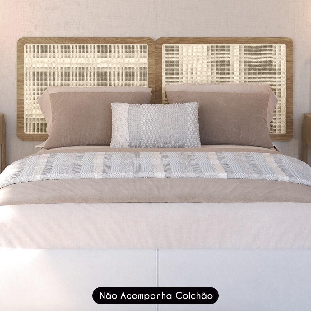 Cabeceira Cama Casal E Queen Arlo A10 Palinha Hanover - Mpozenato - 7