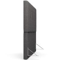 Cabeceira Cama Box Casal King 195cm Aura Linho W01 Cinza Escuro - Mpozenato - 7