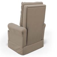 Kit 02 Poltronas De Amamentação E Descanso Com Balanço Laís G05 Veludo Bege - Mpozenato - 6