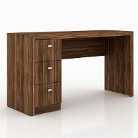 Mesa Para Computador 3 Gavetas Me4102 Nogal - Tecno Mobili - 1