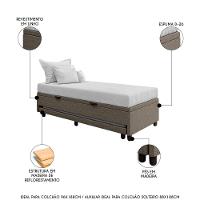 Bicama Box Baú Solteirão 96x188 Cm Samy S05 Linho Marrom - Mpozenato - 3