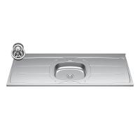 Balcão De Cozinha Com Pia Inox 150cm Pérola Z34 Freijó/grafite - Mpozenato - 6