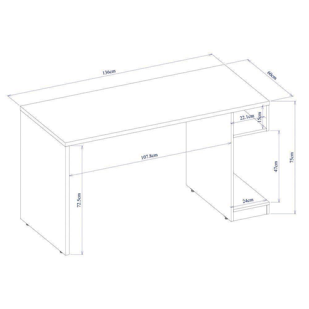 Mesa Para Computador Notebook Gamer X Preto/vermelho - Fit Mobel - 4