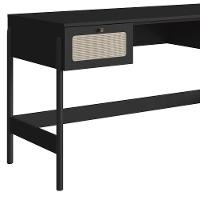 Mesa Escrivaninha Home Office Pés Madeira Arlo A10 Nero/preto - Mpozenato - 8
