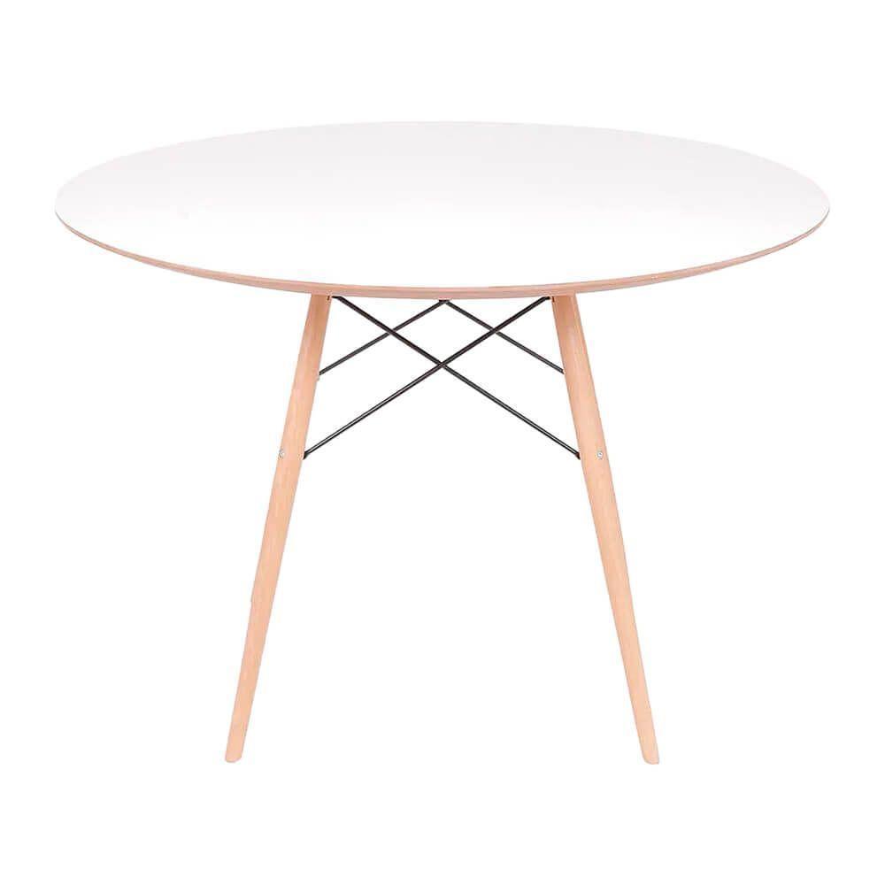 Conjunto Mesa Eames Branca 120cm + 4 Cadeiras Cinza - 3