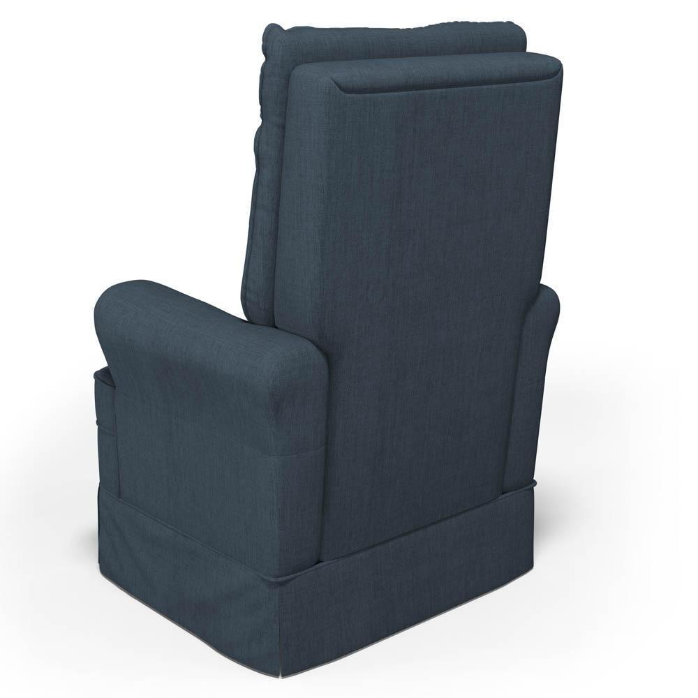 Kit 02 Poltronas De Amamentação E Descanso Com Balanço Laís G05 Linho Azul - Mpozenato - 8