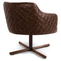 Kit 2 Poltronas Jade Xis Giratória Corano B-10 Linho C-129 Bege - Domi - 6