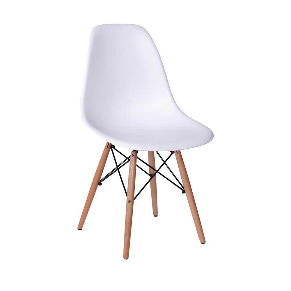 Conjunto Mesa Eames Branca 120cm + 4 Cadeiras Branca - 2
