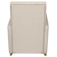 Poltrona Amamentação Base Balanço E Puff Lola Veludo Off F03 - Mpozenato - 7