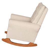 Poltrona Amamentação Base Balanço E Puff Maju Bouclê Off F03 - Mpozenato - 5