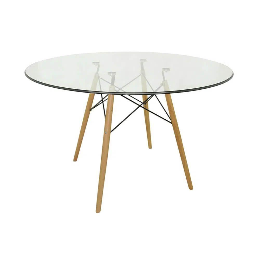 Conjunto Mesa Eames 90cm + 4 Cadeiras Vermelha - 3