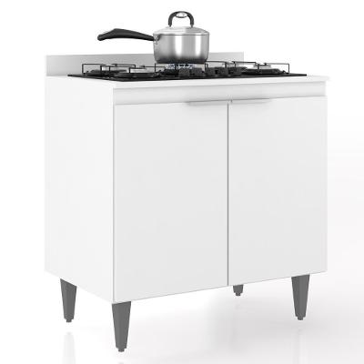 Balcão De Cozinha Para Cooktop 80cm Pérola Z34 Branco - Mpozenato