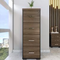 Armário Para Pasta Suspensa Tamburato A06 Marrom/preto - Mpozenato - 2