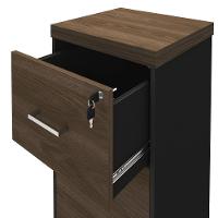 Armário Para Pasta Suspensa Tamburato A06 Marrom/preto - Mpozenato - 3